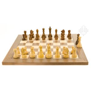 PC-Brett USB Nussbaum / Figuren Modern Staunton