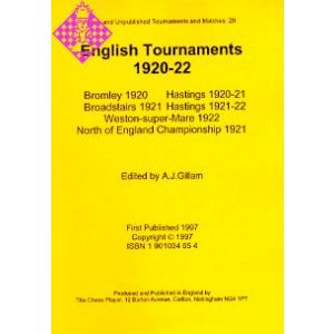 English Tournaments 1920-22