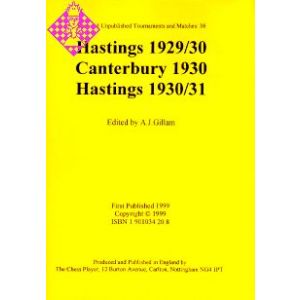 Hastings 1929/30, Canterbury 1930, Hastings 1930/3