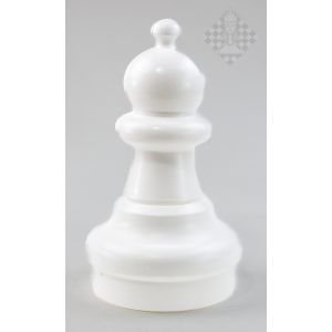 Gartenschachfigur weißer Bauer