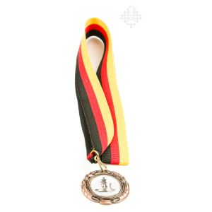 Medaille 4 cm, bronzefarben mit Emblem