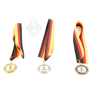 Medaillen 4 cm, Set 3 Stück