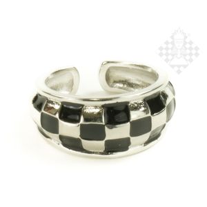 Ring "Chessboard Design" - ca. 21mm