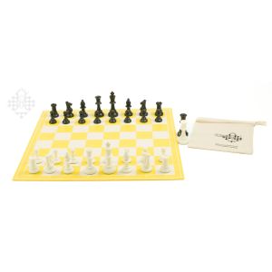Schachset Yellow & White