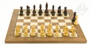 PC-Brett Bluetooth Nussbaum / Figuren Royal