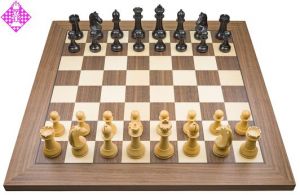 PC-Brett Bluetooth Nussbaum / Figuren FIDE