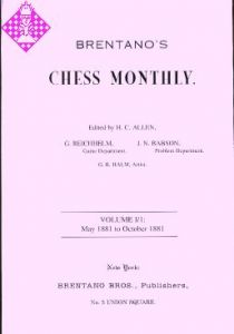 Brentano's Chess Monthly - Vol. I/1