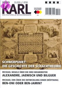 Karl - Die Kulturelle Schachzeitung 2015/2