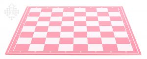 Schachplan, klappbar, pink/weiß