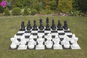 Gartenschach, halber Satz, nur schwarze Figuren