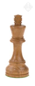 Schachfigur König, Akazie, 15,5 cm groß