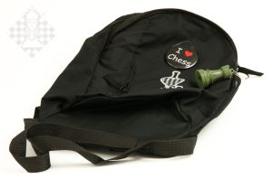 Rucksack Schach, schwarz