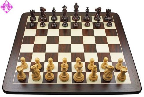 SchachQueen Holz Bundesliga Turnier Schachfiguren American Staunton KH 97mm 